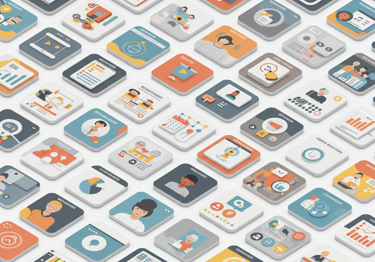 Productivity App Icons Collage